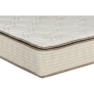Cama Box Baú Casal: Colchão Molas Luckspuma Bonnel Montreal Spring + Base Crc Suede Clean(138X188)