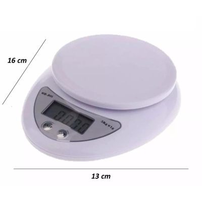 Balança Eletronica Digital Recipiente Cozinha Alimento 5 Kg