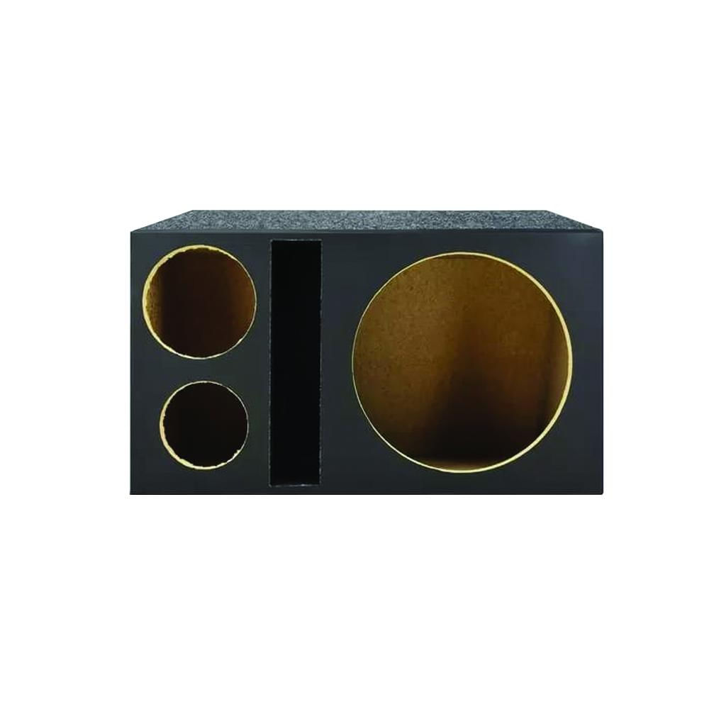 Caixa RLP Vazia para 1 ALTO Falante 12"+1 Driver + 1 Tweeter Acarpetada Duto Rasgado