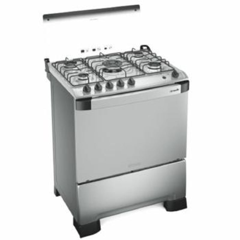 Fogao 5B Mueller Decorato ACEND. Automatico - 601230055 INOX