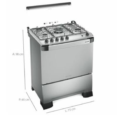 Fogao 5B Mueller Decorato ACEND. Automatico - 601230055 INOX