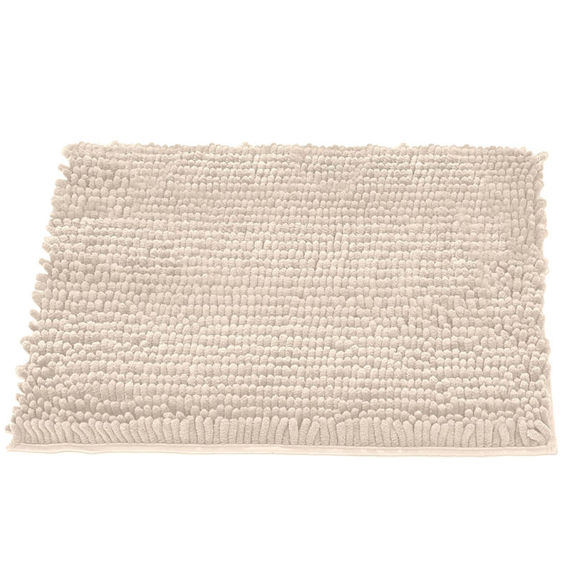 Tapete Buettner Microfibra Antiderrapante Chenille 40x60cm Ginko Pérola