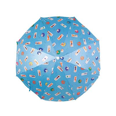 Kit Cadeira de Praia Alta Botafogo com Guarda-sol 150cm Mor Sortida