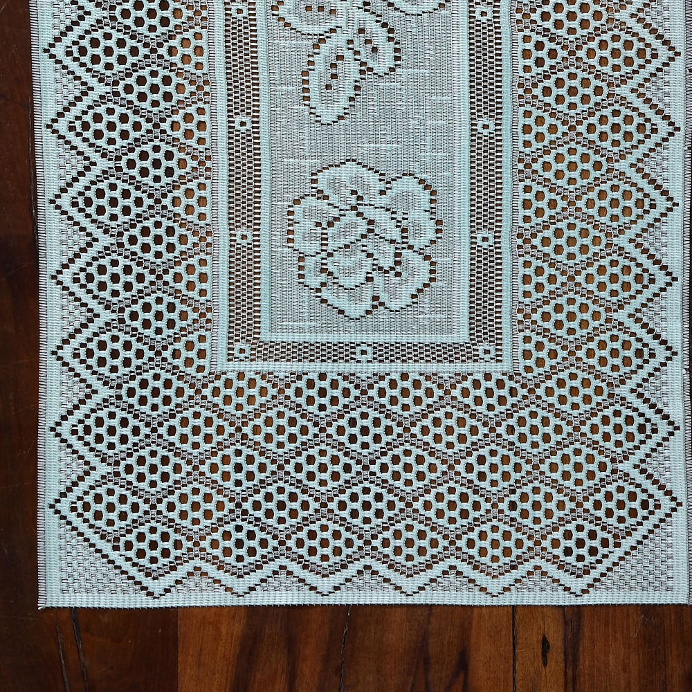 Trilho Mesa Renda Interlar Color Pistache 40cm x 150cm