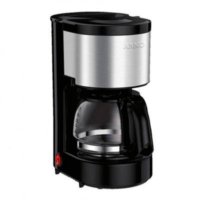 Cafeteira Arno Perfectta Cfpi 600ml Inox Preto / 220V