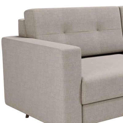 Sofá 2 Lugares Pé Palito Living Linho Cotton Cru
