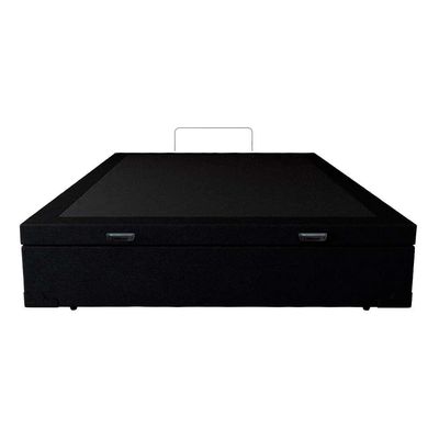Base para Cama Box Casal Martin Premium com Baú (47x138x188) Preta