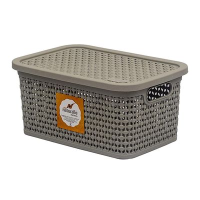 Caixa Organizadora 2.5L Rattan Rischioto 1101 Areia