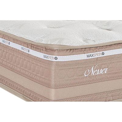 Cama Box Casal: Colchão Molas Herval Maxspring Nesser + Base Crc Courano Clean(138X188)