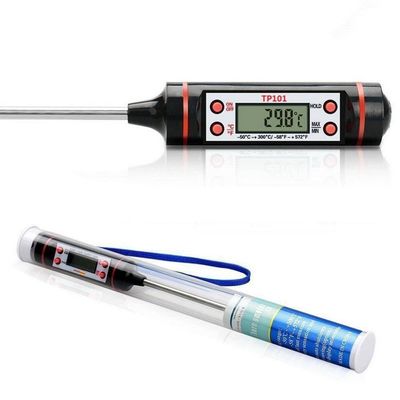 Termometro Digital Espeto Para Alimentos E Culinario com Haste 145mm