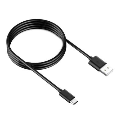 Cabo USB C 3.0 Type C 1 Mt para Samsung Galaxy S8 S9 S10 Preto