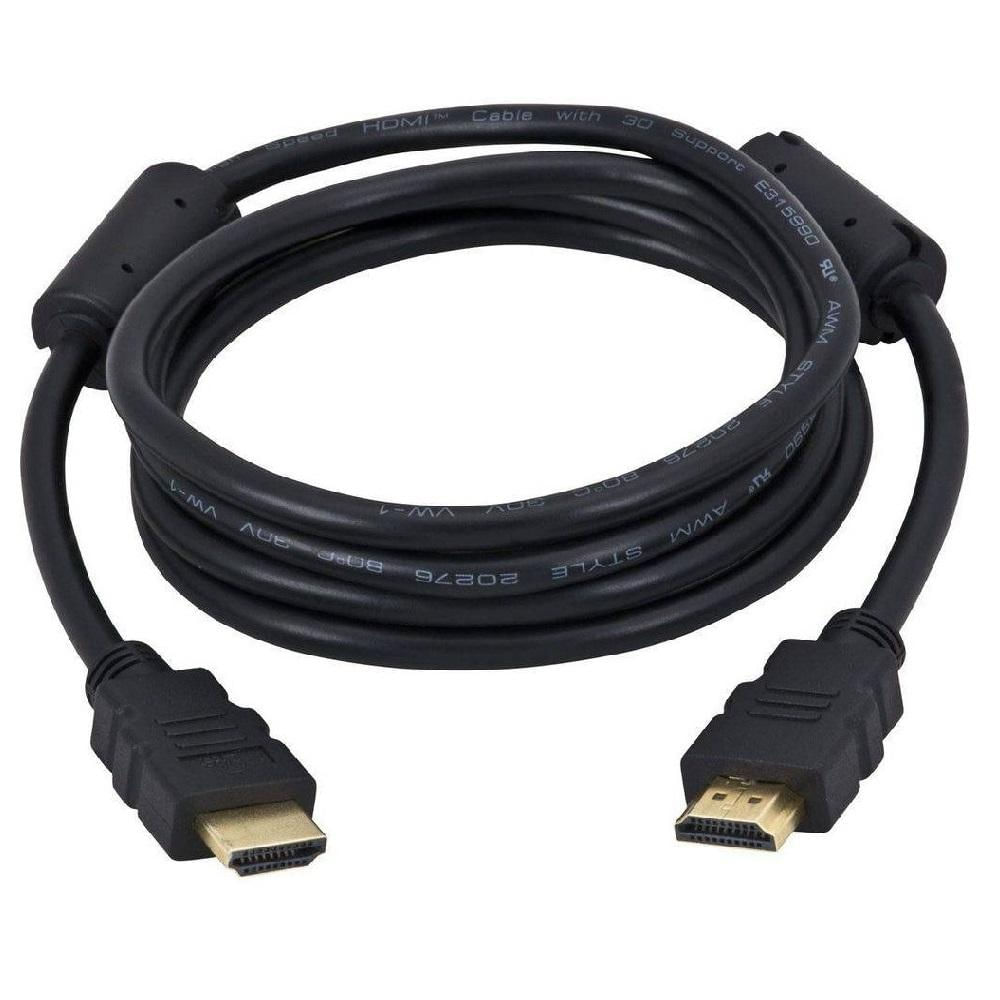 Cabo HDMI V.2.0 3D 4K Ultra HD 6mm Preto - 1.8 Mts