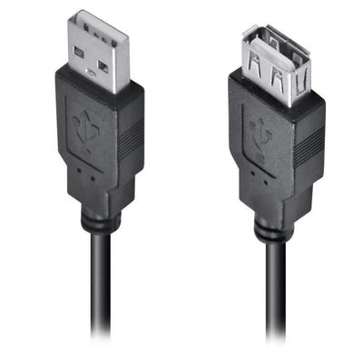 Cabo Extensor Extensão 1.8 Metros Usb 2.0 Macho Fêmea 1.8 Mts