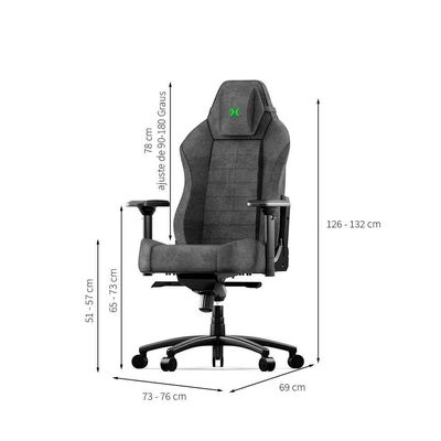 Cadeira Gamer Titans Cronus Tecido Preta