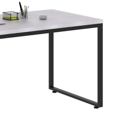 Mesa de Escritório Kuandra Branca e Preta