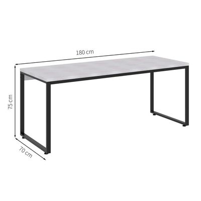 Mesa de Escritório Kuandra Branca e Preta