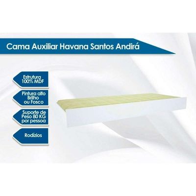 Colchão Solteiro D33 Ortobom + Cama Auxiliar Teen Aquarela Atacama