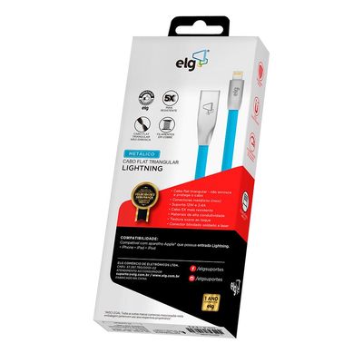 Cabo de iPhone 1m ELG L810PB Azul