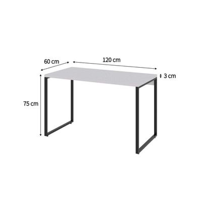 Mesa de Escritório Kuadra Branca 120 cm