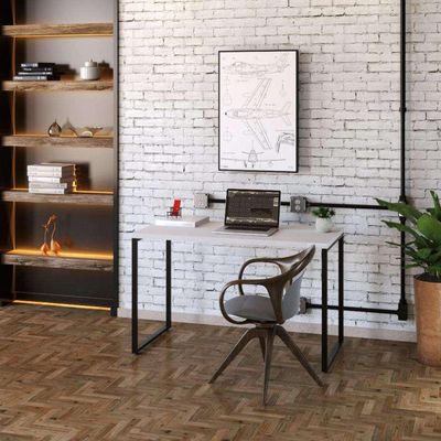 Mesa de Escritório Kuadra Branca 120 cm