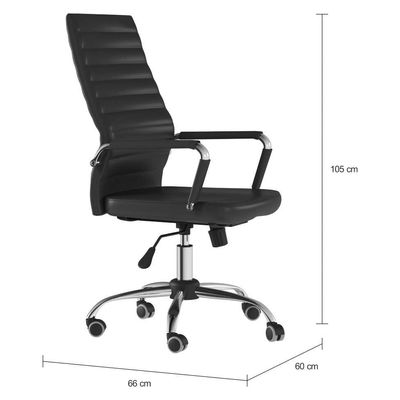 Cadeira de Escritório Diretor Giratória Free Office Preta