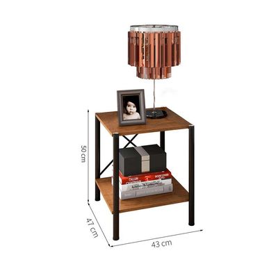 Mesa de Cabeceira Light Demolição e Preto