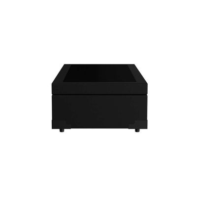 Base para Cama Box Solteiro Madeleine com Baú (45x88x188) Preta