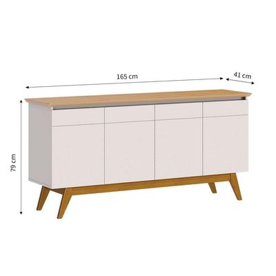 Buffet Classic 4 PT Off White e Nature