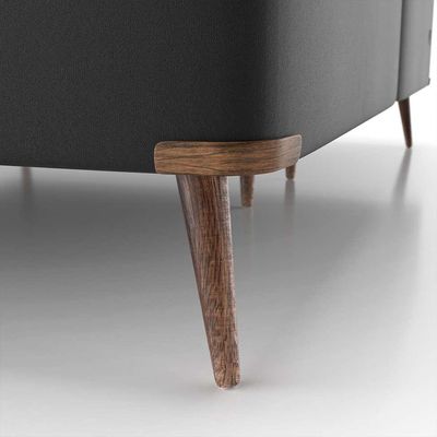 Base para Cama Box Casal com Entrada USB Night (45x138x188 cm) Suede Preta