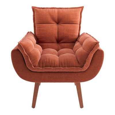 Poltrona Lidi Suede Terracota