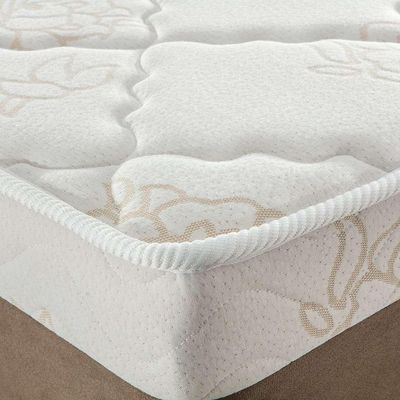 Colchão Casal Orion Molas Ensacadas (28x138x188) Branco e Bege
