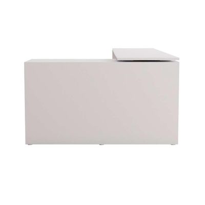Mesa de Escritório em L Nero Branco