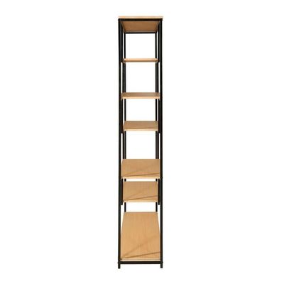 Estante Merin Marrom e Preta 180 cm