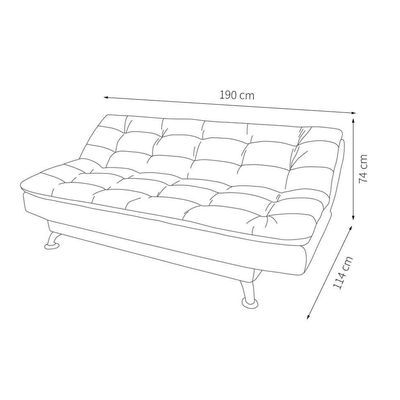 Sofá-Cama Casal 3 Lugares Premium Suede Pés de Madeira Preto