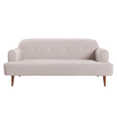 Sofá 2 Lugares Kiev Linho Cru 165 cm