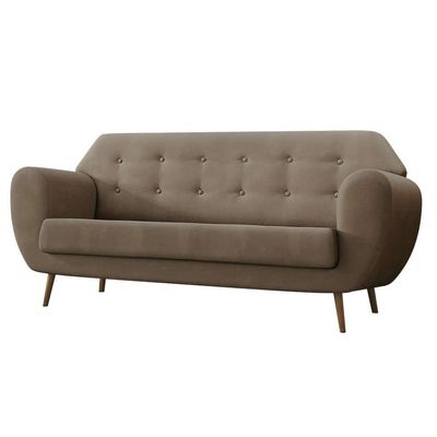 Sofá 3 Lugares Beegees Suede Bege