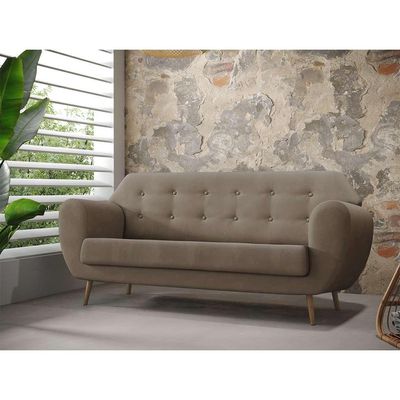 Sofá 3 Lugares Beegees Suede Bege