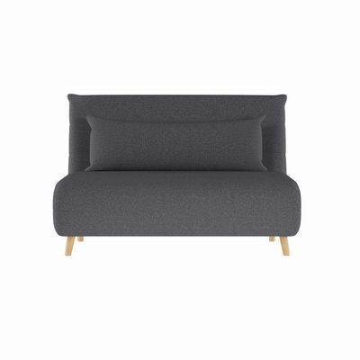 Sofá-Cama 2 Lugares Casal Teramo Cinza Escuro