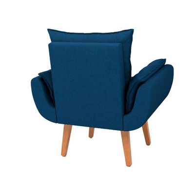 Poltrona Lidi Linho Azul Marinho