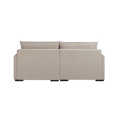 Sofá 4 Lugares Retrátil Urban Linho Bege e Caramelo 260 cm