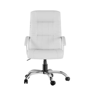 Cadeira de Escritório Presidente Giratória Room Plus Branca