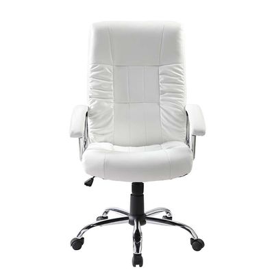 Conjunto com 2 Cadeiras de Escritório Presidente Giratórias Office Plus Branco