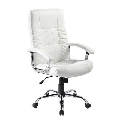Conjunto com 2 Cadeiras de Escritório Presidente Giratórias Office Plus Branco