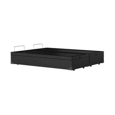 Base para Cama Box Queen Mabel com Baú (45x158x198) Preta