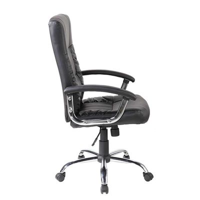 Conjunto com 4 Cadeiras de Escritório Presidente Giratórias Office Plus Preto