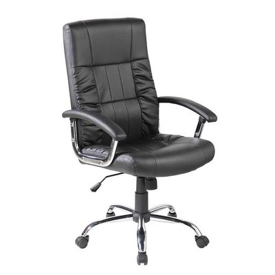 Conjunto com 4 Cadeiras de Escritório Presidente Giratórias Office Plus Preto