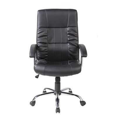 Conjunto com 4 Cadeiras de Escritório Presidente Giratórias Office Plus Preto