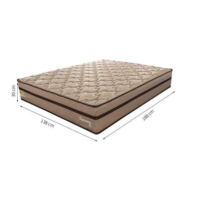 Colchão Casal Supreme Molas Ensacadas (30x138x188) Bege e Marrom