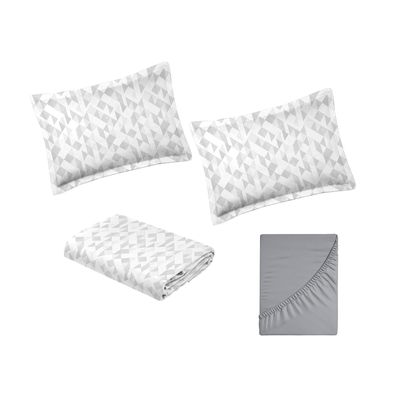 Jogo de Cama King Size 300 fios Nova América - Marc (7714)