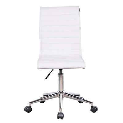 Conjunto com 4 Cadeiras de Escritório Secretária Giratórias Marilyn Branco